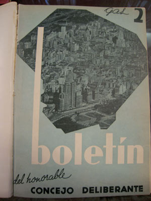 Fermín Bereterbide, unbuilt projects, Boletín del Honorable Concejo Deliberante 1939