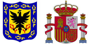 Spain & Bogotá coat-of-arms, escudo