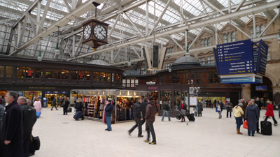 Glasgow, train station