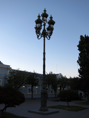 Argentina, Chubut, Rawson, Casa de Gobierno, farola de Buenos Aires