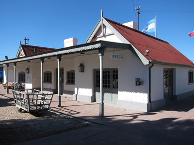 Argentina, Chubut, Trelew, railway station, museum