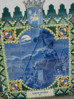 Portugal, Évora, train station, tile, azulejo, Geraldo Sem-Pavor