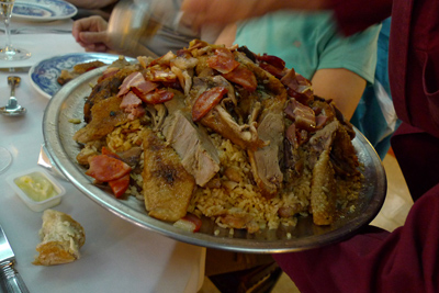 Portugal, food, arroz de pato, Restaurante Dom Pedro