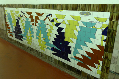 Buenos Aires, subte, subway, tiles, azulejos, Línea D, Estación Pueyrredón