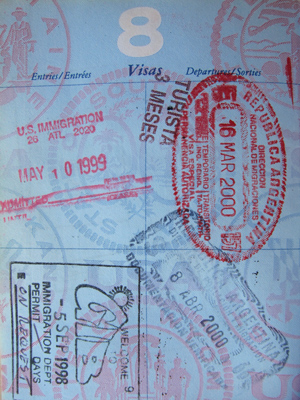 Robert Wright, passport, Gibraltar, Argentina