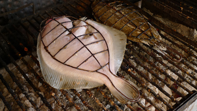 Spain, España, Euskal Herria, Getaria, pescado a la plancha