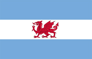 Argentina, Chubut, Puerto Madryn, Welsh flag