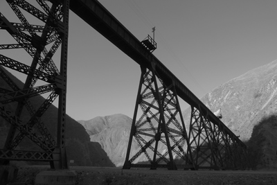 Argentina, Salta, Tren de las Nubes, bridge