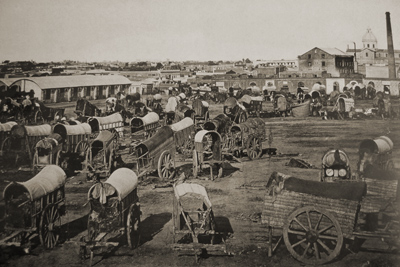 Buenos Aires, Plaza Once, mercado de frutos, 1867