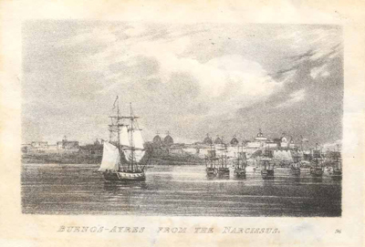 Buenos Aires, lithograph, etching, domes