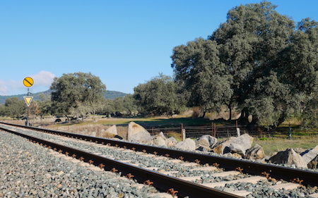 Spain, España, Andalucía, El Pedroso, hiking, trail, railroad tracks